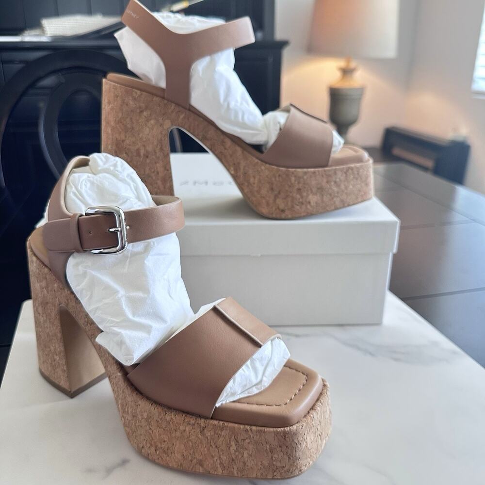 Stella McCartney Womens Skyla Alter Brown Platform Heels 38.5 Medium (MSRP $925) - Picture 2 of 7